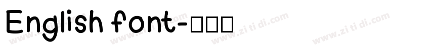 English font字体转换